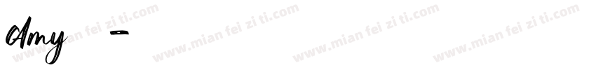 Amy 的假期字体转换